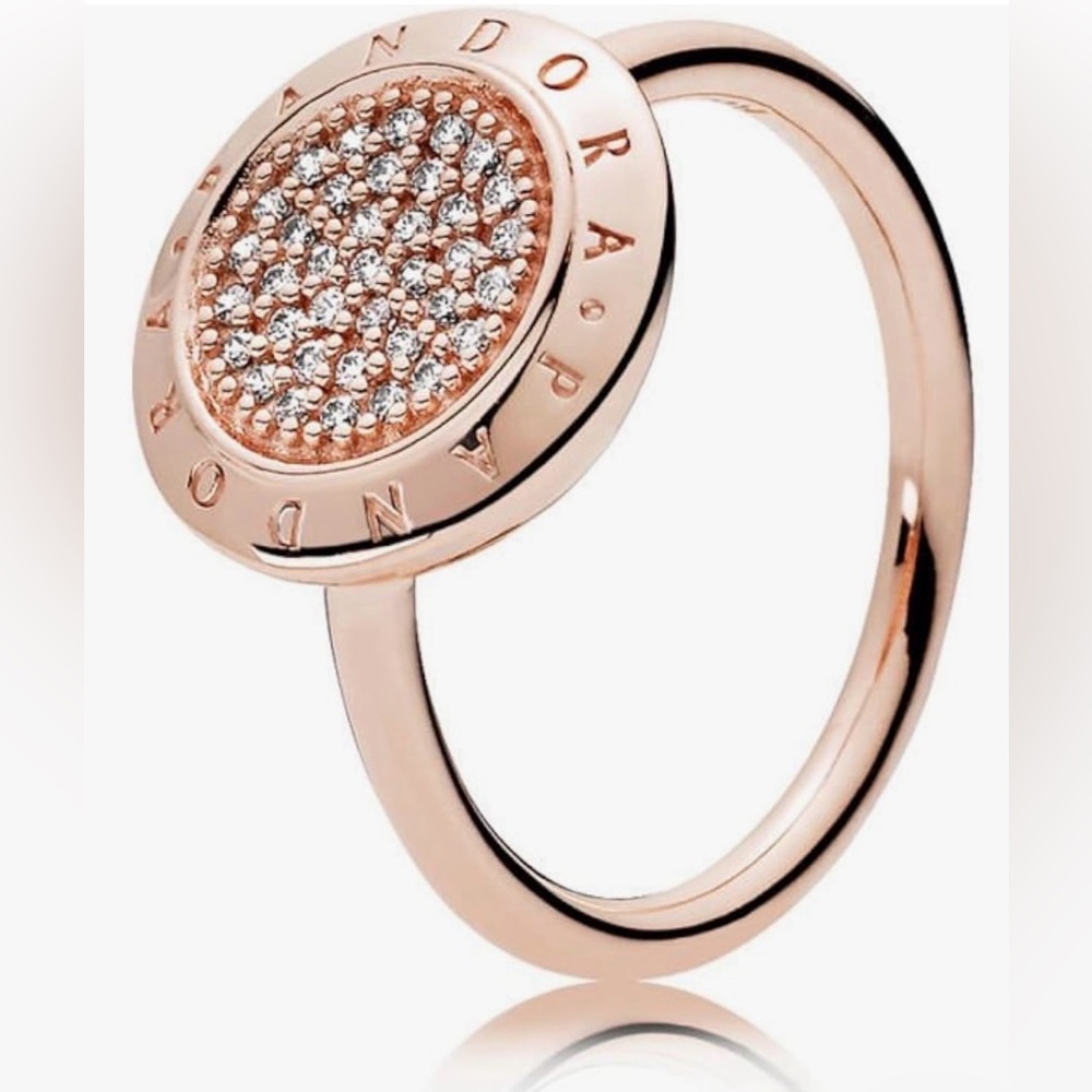 AUTHENTIC NEW PANDORA ROSE GOLD SIGNATURE RING